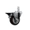 Service Caster 3.5'' Maroon Polyurethane Wheel Swivel 3/4'' Square Stem Caster with Brake SCC-SQ20S3514-PPUB-MRN-PLB-34 - alternate 1